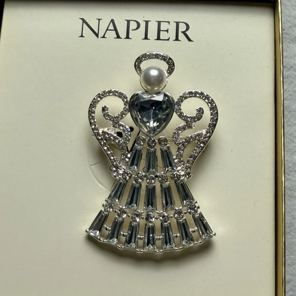 Napier Brooch Angel Christmas NEW